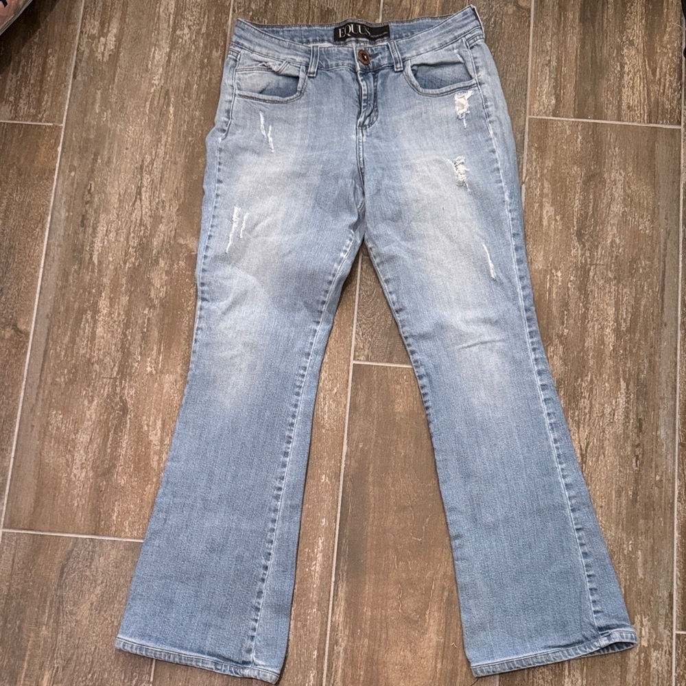 EQUUS Women's Flare Jeans in Light Blue